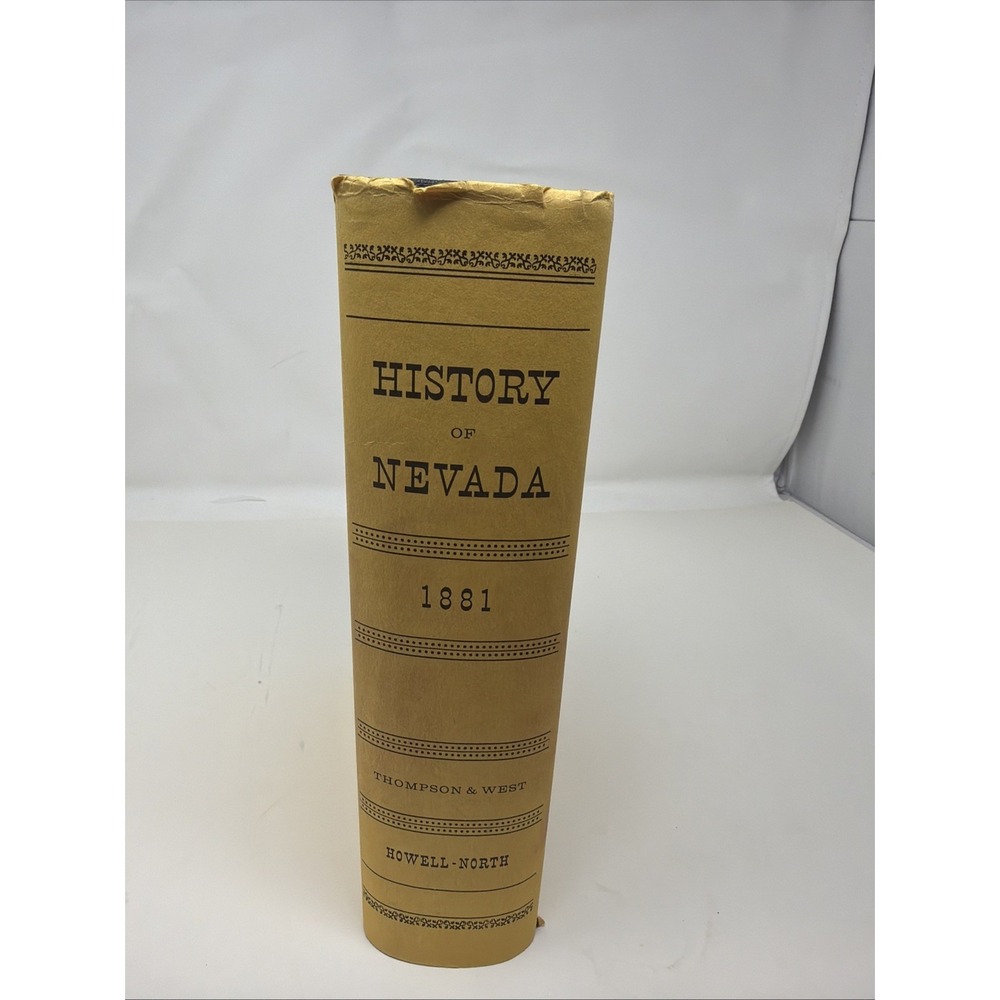 1881 History of Nevada w/ Illustrations Thompson & West 1958 - Picture 2 of 7